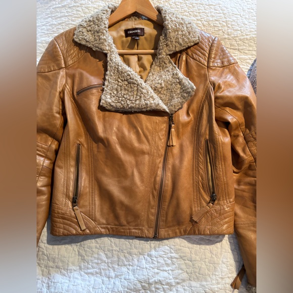DANIER Leather Jacket Size XS - Picture 6 of 13